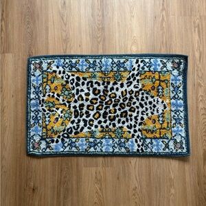 Anthropologie Octavia Tufted Cotton Leopard Bath Mat
